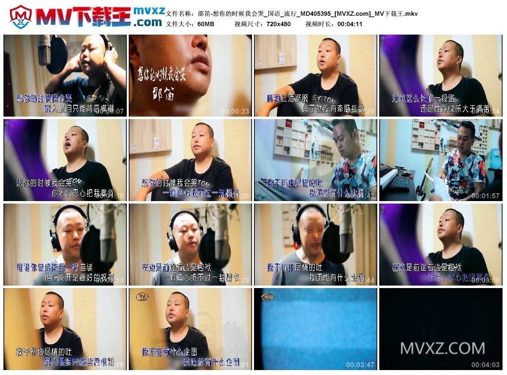 邵笛-想你的时候我会哭_国语_流行_MD405395